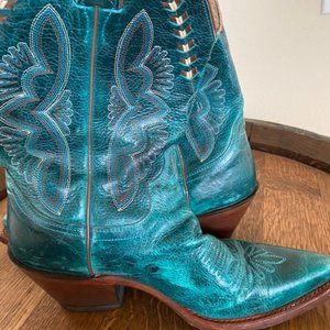 Justin Teal Cowboy Boots